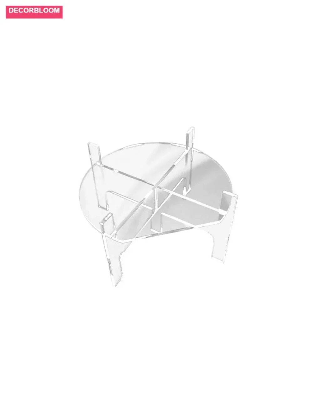 Clear Acrylic Beverage Dispenser Stand, Elevated Serving for Parties, Fit 8in - Picture 6 of 6